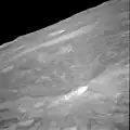 The albedo anomaly is visible above center in this view from Apollo 11