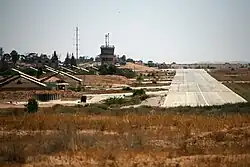 ATC Tower near the apron of the southern area at Hatzerim Airbase in 2010