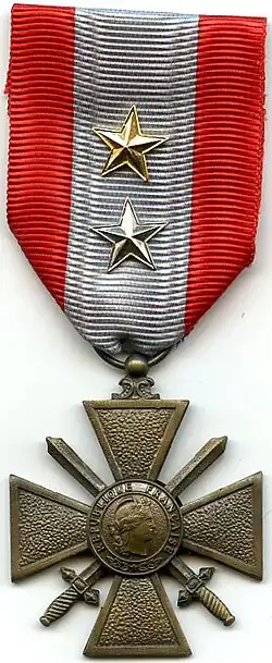 Croix de guerre des théâtres d'opérations extérieurs