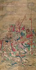 Guardians of the North, South, West and East, Baoning Temple, Ming Dynasty.