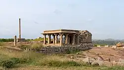 Dhwaja Stambha at Chandikesvara Temple, Hemakuta Hill