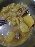 Masaura soup with potatoes