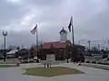 Area around the statue