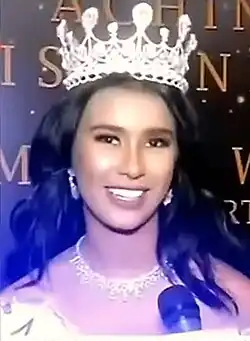 Miss Indonesia 2017 Achintya Holte Nilsen, of West Nusa Tenggara
