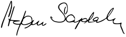 Adam Stefan Sapieha's signature