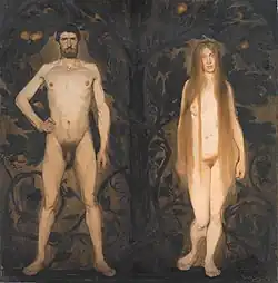 Harald Slott-Moller, 1891, Adam and Eve