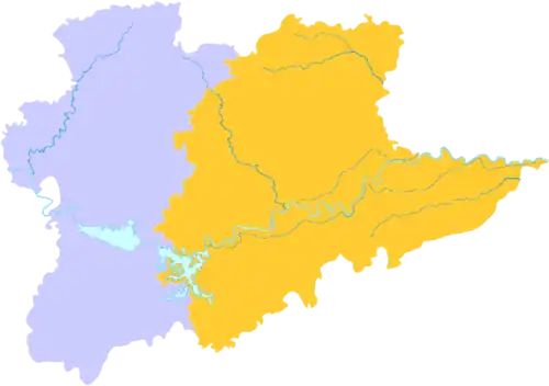 Fenyi is the western division in this map of Xinyu