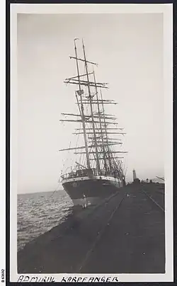 Image 25The barque Admiral Karpfanger at Port Germein jetty in South Australia. (from Transport in South Australia)