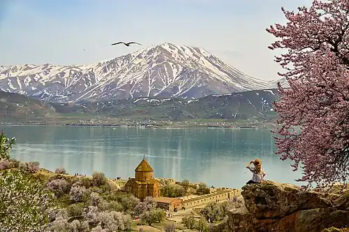 Akdamar Island in Lake Van