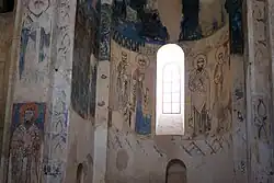 Wall paintings inside the Church of Akhtamar