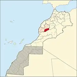 Location in Morocco