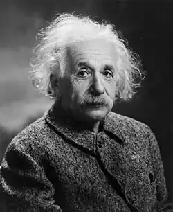 Albert Einstein, theoretical physicist known for developing the theory of relativity and recipient of the Nobel Prize in Physics