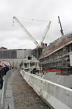 Alice the Tunnel Boring Machine constructing Waterview Tunnel
