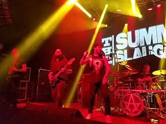 Allegaeon performing in 2018