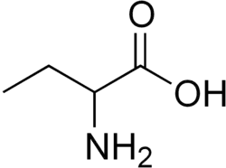 homoalanine, or α-aminobutyric acid (ethyl side-chain)