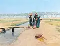 Fellahin, Motif on the Road to Giza near Cairo, date unknown