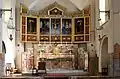 Rerdos and High Altar, St Clare's Church, Arundel Avenue, Sefton Park (1890; Grade I)