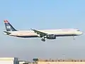 Airbus A321 post-merger in the final US Airways (now Heritage) livery