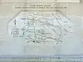 Battle map on the front of the monument