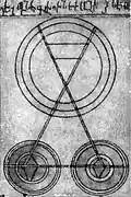 Illustration of the optic nerves from the "Benefits of Medicine" manuscript