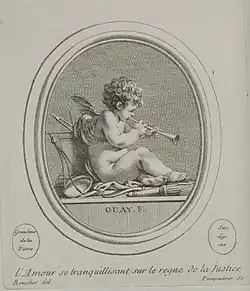Amour at peace in the reign of Justice