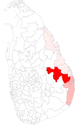 Location of Ampara