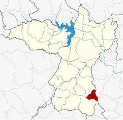 District location in Khon Kaen province