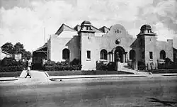 Anaheim Orange and Lemon Association packing warehouse, pictured 1936, still stands and serves a food hall and historic landmark in downtown Anaheim