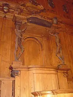Anatomical theatre. The baldequin of the "spellati".