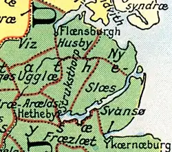 Former subdivision of Angeln into herreder