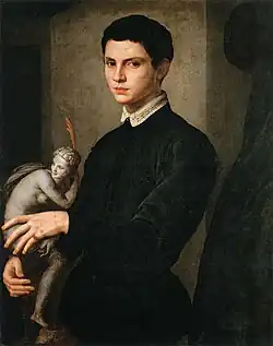 Portrait of a Man Holding a Statuette, c. 1550, Louvre, Paris