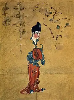 Anonymous-Astana Graves Courtesan, c. 744, Tang dynasty.