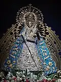 An antique ivory replica of Our Lady of Manaoag exhibited in the basilica museum