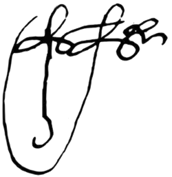 Anton I of Georgia's signature