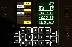 Apollo Guidance Computer control panel reproduction