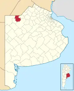 location of General Pinto Partido in Buenos Aires Province
