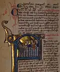 Aristoteles and his pupils, 13th century