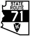 State Route 71 marker