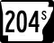 Highway 204S marker