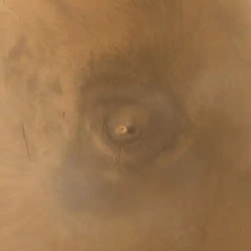 Arsia Mons, as seen by Mars Global Surveyor