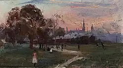 Evening game, 1889, private collection