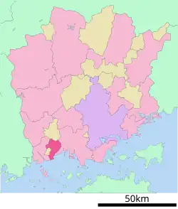 Location of Asakuchi