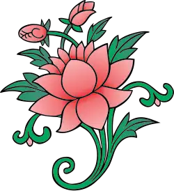 A Lotus, one of the eight auspicious symbols in Mahāyāna