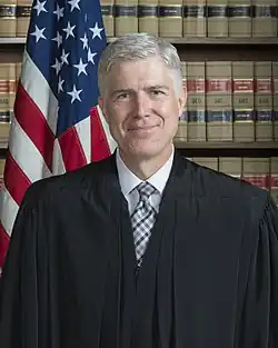Official portrait of Supreme Court Justice Neil Gorsuch