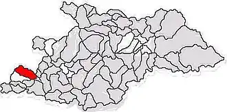 Location in Maramureș County