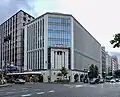 The same building in 2024 following partial reconstruction
