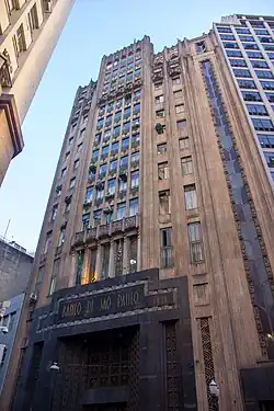 Bank of São Paulo Building in São Paulo, Brazil by Álvaro de Arruda Botelho (1938)
