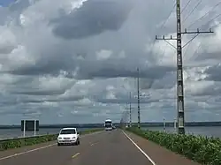 Region of the embankment of the Paraná River on the border MS-SP.