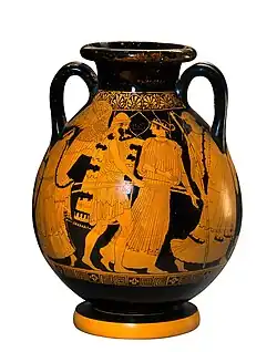 Boreas and Oreithyia, Attic red-figure.