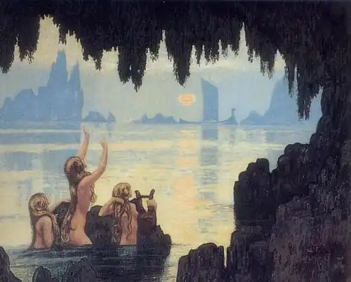 Mermaids, by Jean Francis Auburtin [fr] ( 1920)